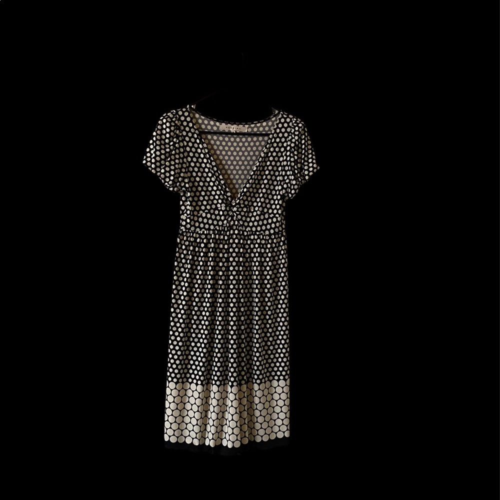 Studio M black and cream polkadot dress